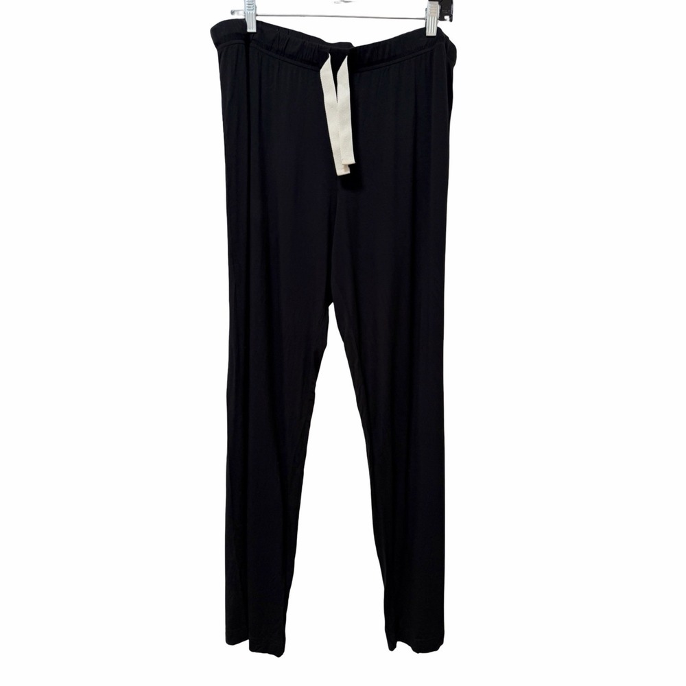 Boody Womens Goodnight Bamboo Jersey Fabric Sleep Pant Size XL Black Cozy Pajama